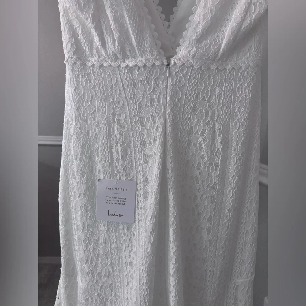 NWT Lulus lace wedding dress - Picture 6 of 7